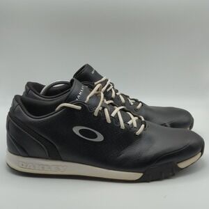 Oakley Core-Flex Golf Shoes Mens Size 13 Black Leather Spikeless Sneakers